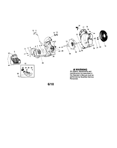 Impeller/scroll/handle