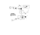 Poulan MC200VS crankcase/muffler/cylinder diagram