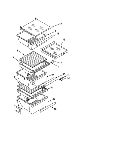 Refrigerator shelf