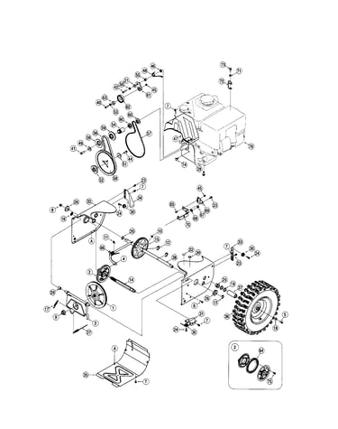 Transmission/wheels