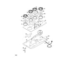 Frigidaire FGC36S6HBA cooktop diagram