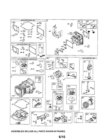 Cylinder/carburetor/sump