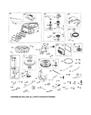 Motor-starter/blower housing