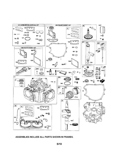 Cylinder/crankshaft/manifold-intake
