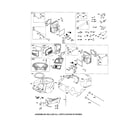 Poulan 96042010800 head-cylinder/blower housing diagram