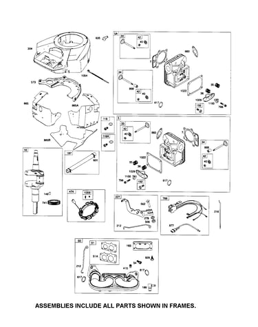 Blower housing/head-cylinder