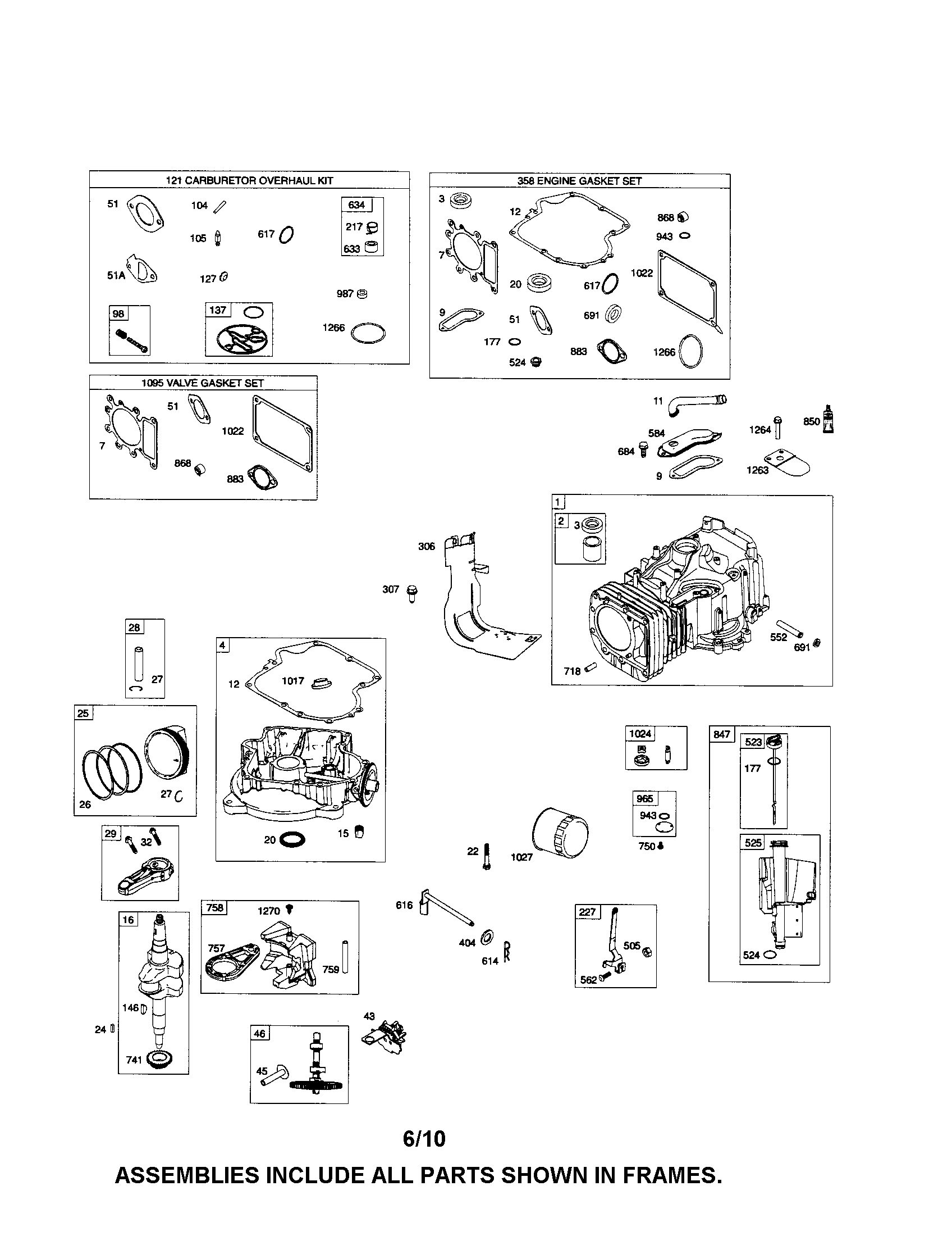Cylinder/sump/crankshaft