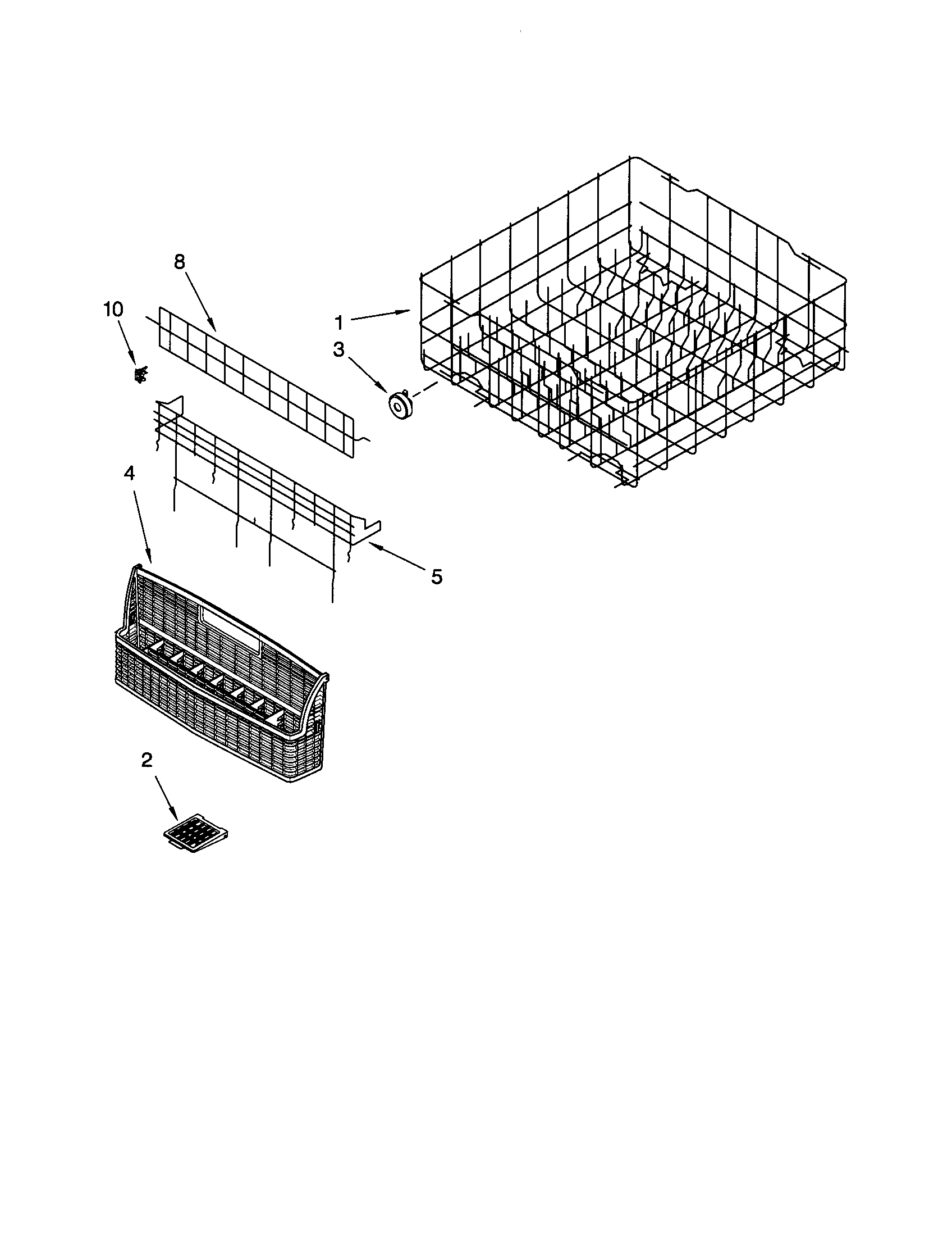 Lower rack