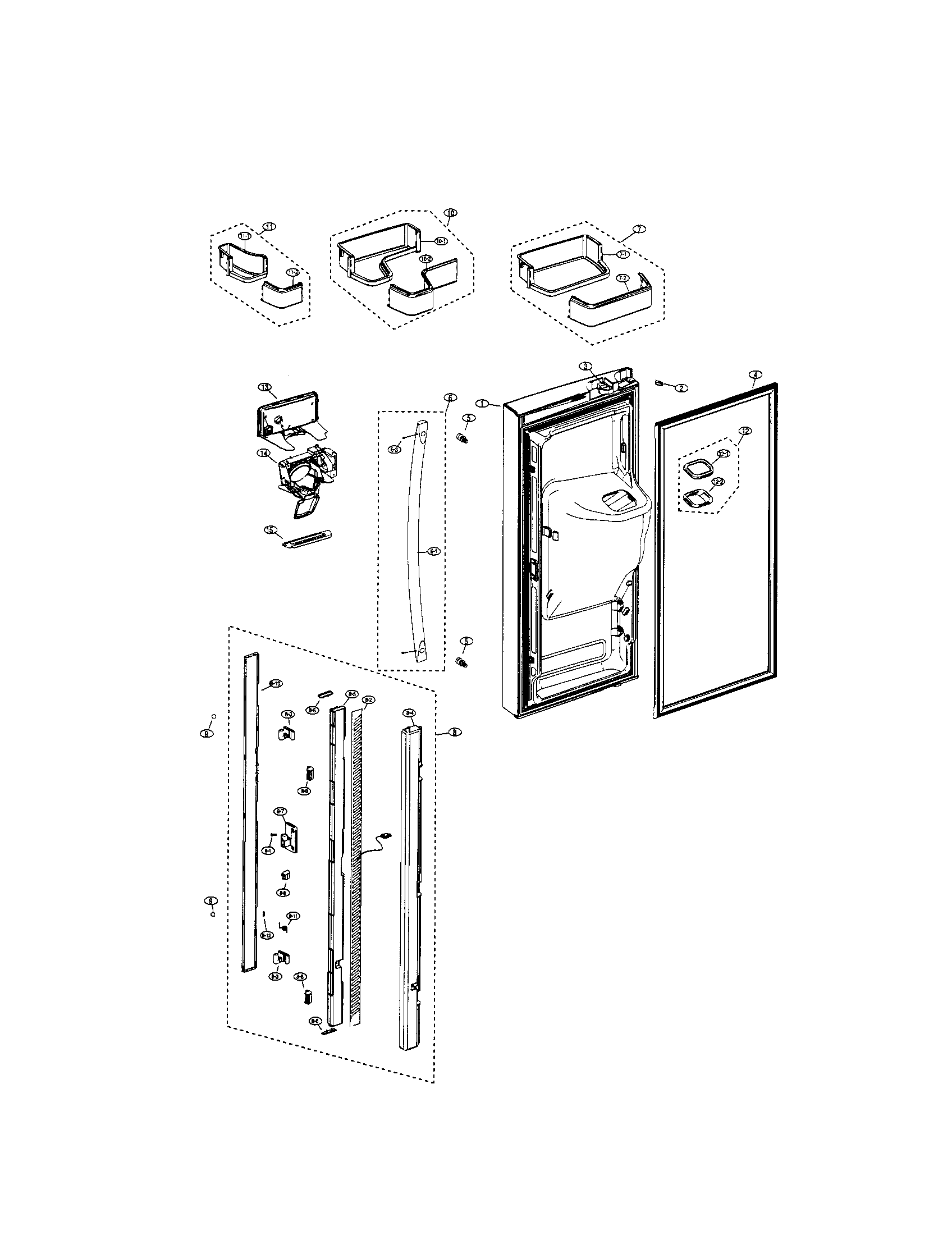 Refrigerator left door