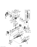 Crankshaft/cylinder/carburetor