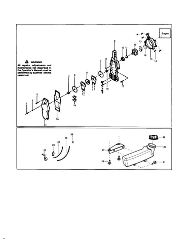 Cam case/fuel tank