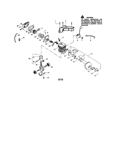Cylinder/crankshaft/shield