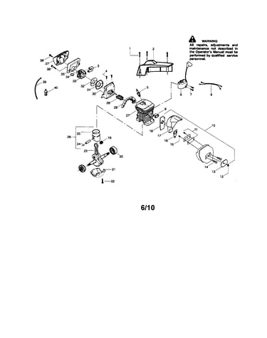 Cylinder/shield/crankshaft
