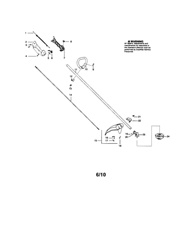 Drive shaft/shield/handle