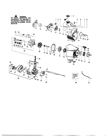 Crankshaft/crankcase/cylinder