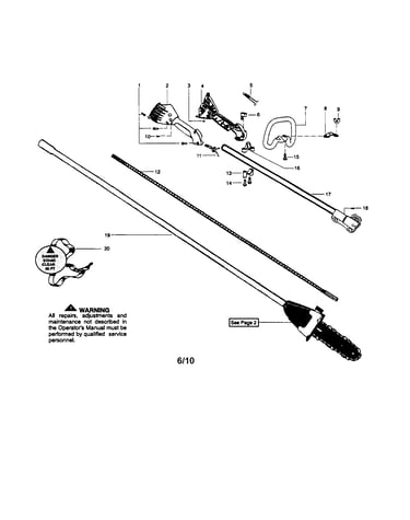 Drive shaft/handle