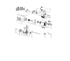 Poulan PP446ET TYPE 3 cylinder/crankshaft/crankcase diagram