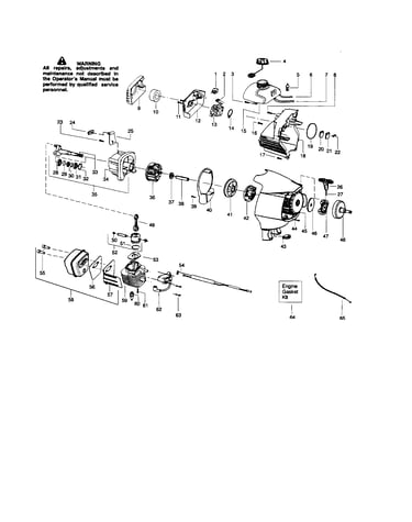 Cylinder/crankshaft/crankcase