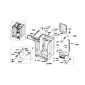Samsung WF409ANW/XAA-01 frame & cover diagram