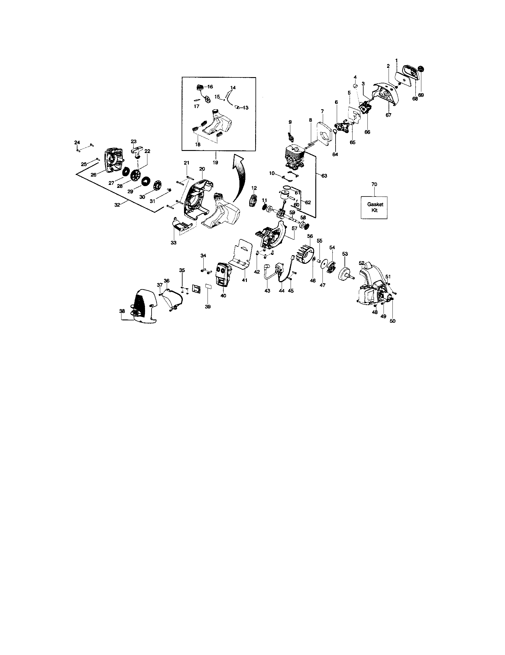 Cylinder/crankshaft/crankcase