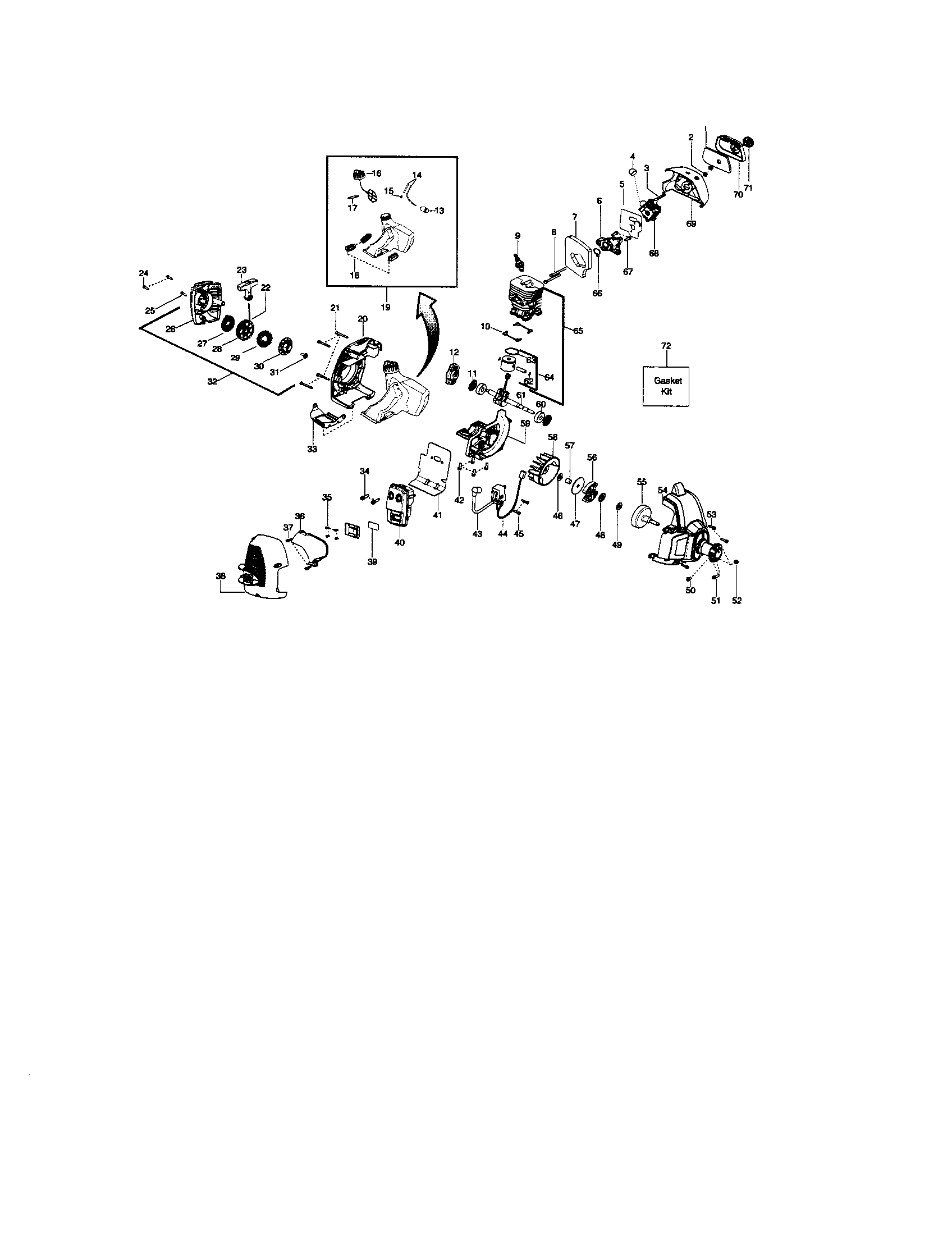 Cylinder/crankshaft/crankcase