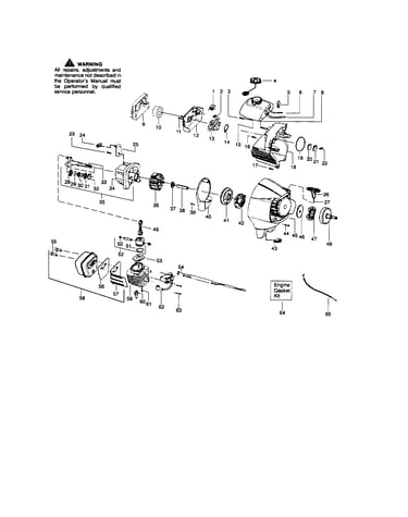 Cylinder/crankcase/crankshaft