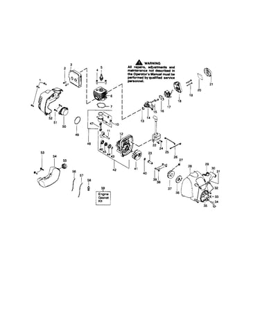 Cylinder/crankshaft/crankcase