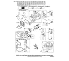 Briggs & Stratton 125K00 (0005-3711) cylinder/crankshaft/sump diagram