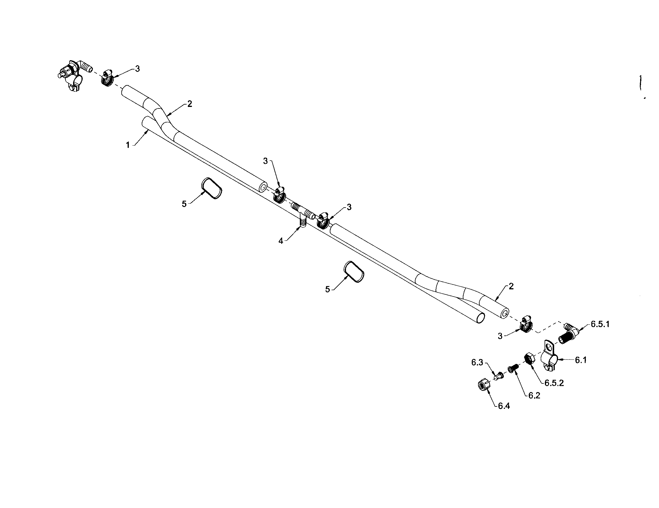 Nozzle boom assembly