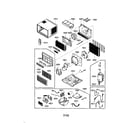 LG HBLG2504E room a/c diagram