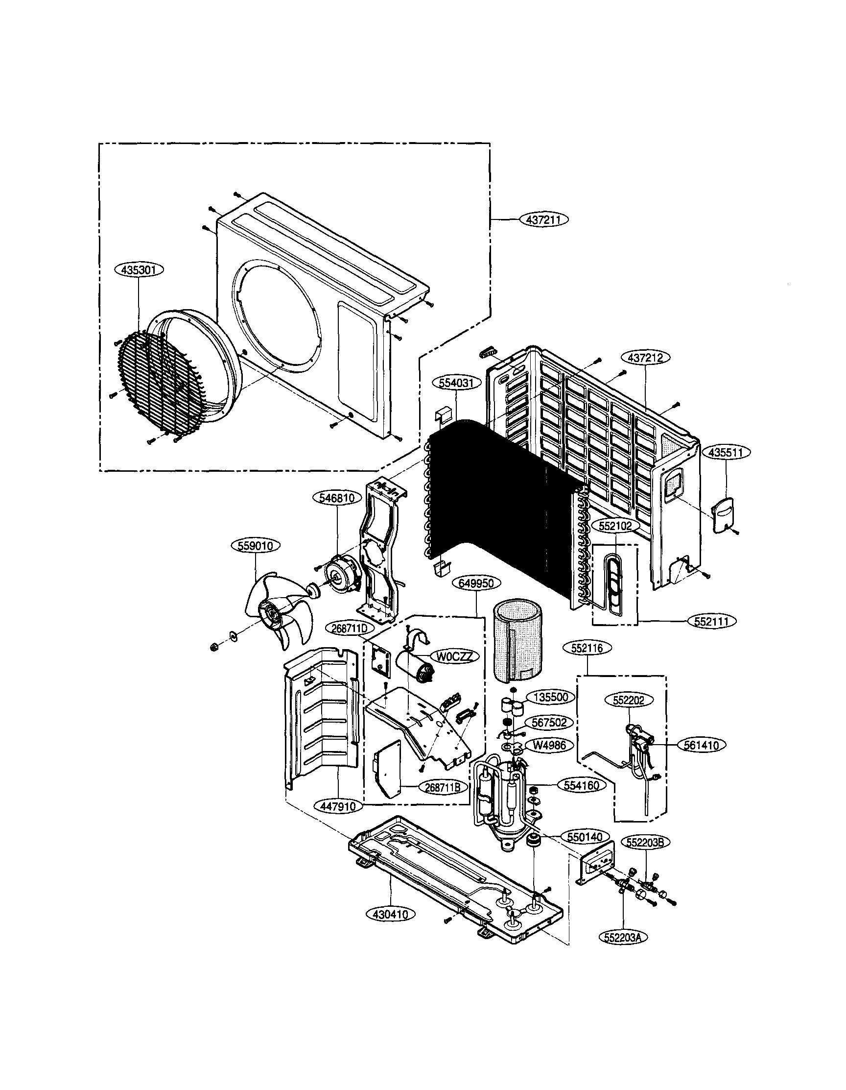 Outdoor unit (heating)