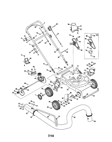 Wheels/transmission/vac hose