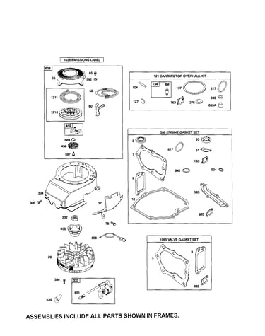 Rewind starter/blower housing