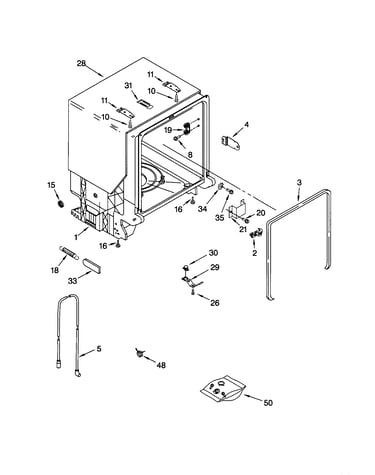 Tub and frame
