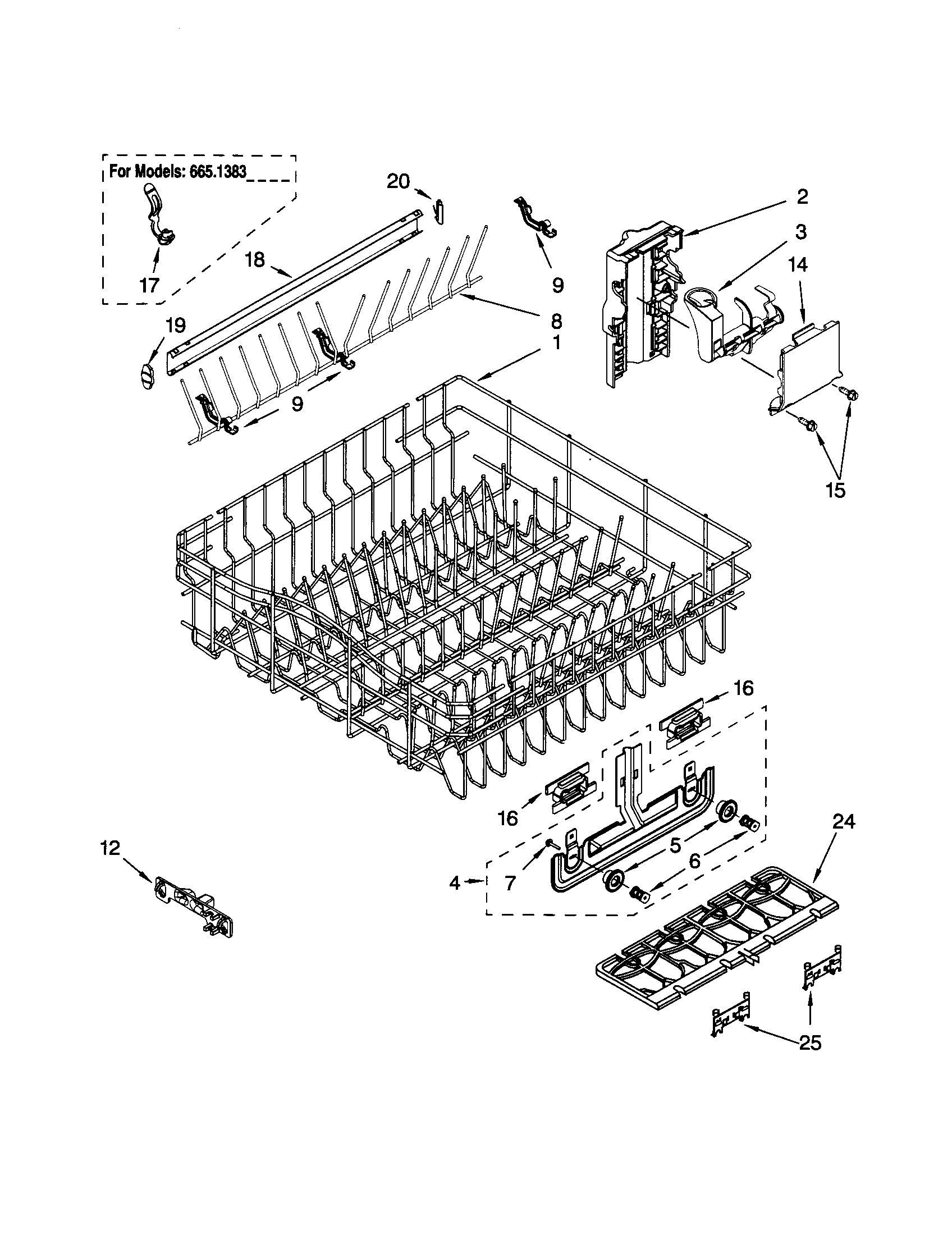 UPPER RACK AND TRACK