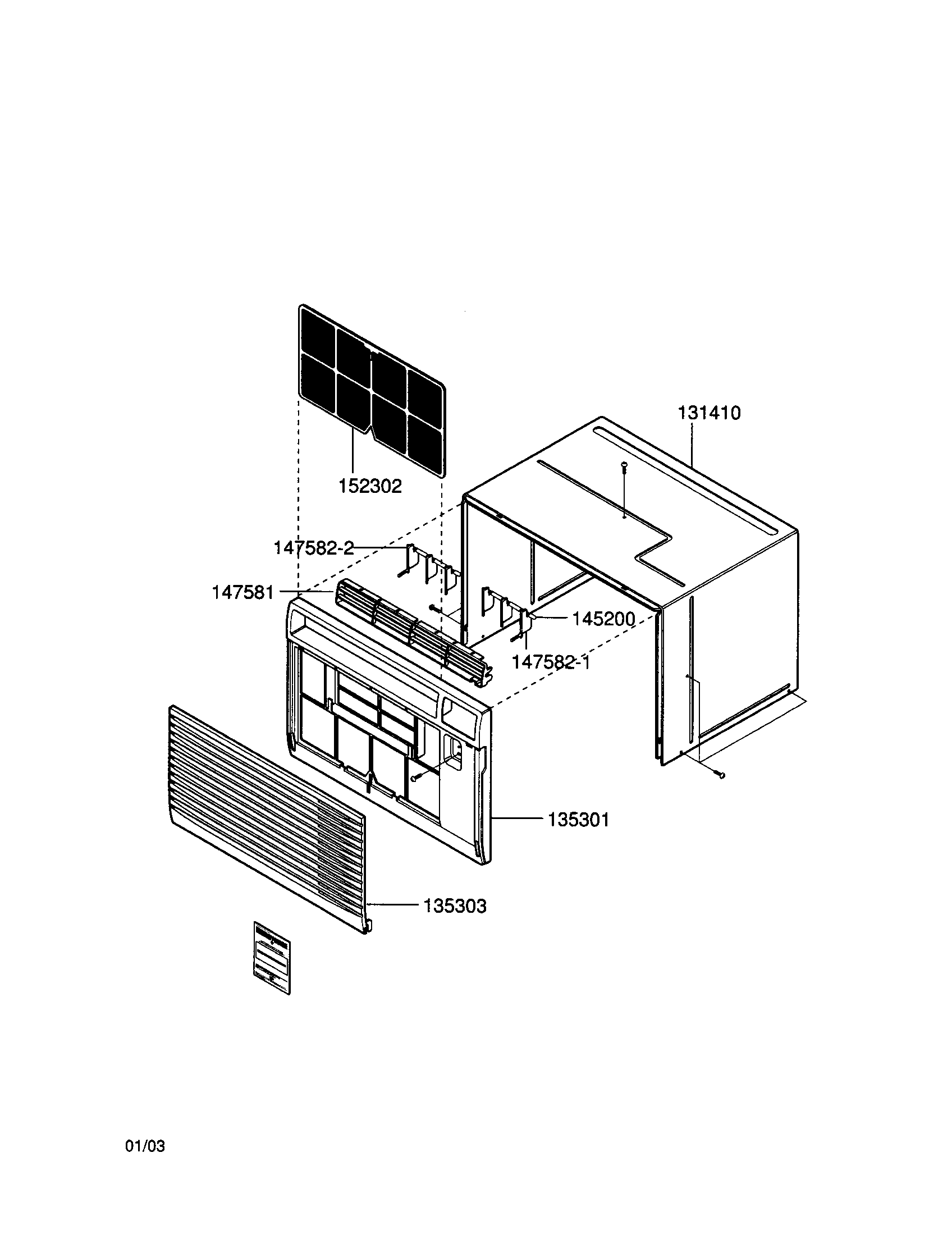 Cabinet/front grille