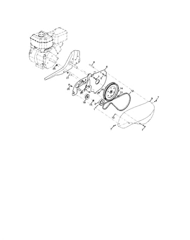 Belt guard/pulley