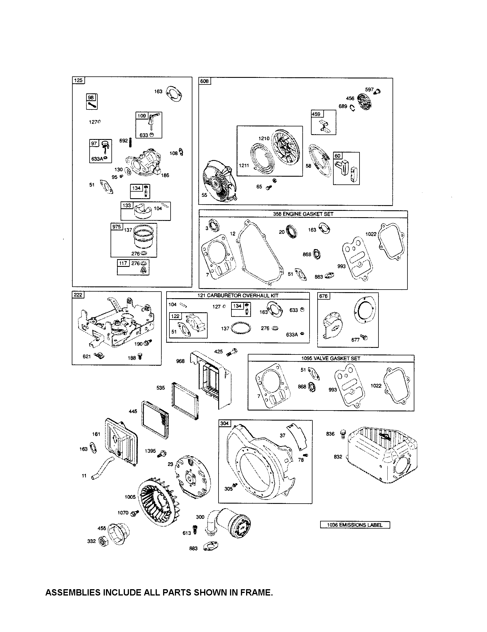 Carburetor/rewind starter
