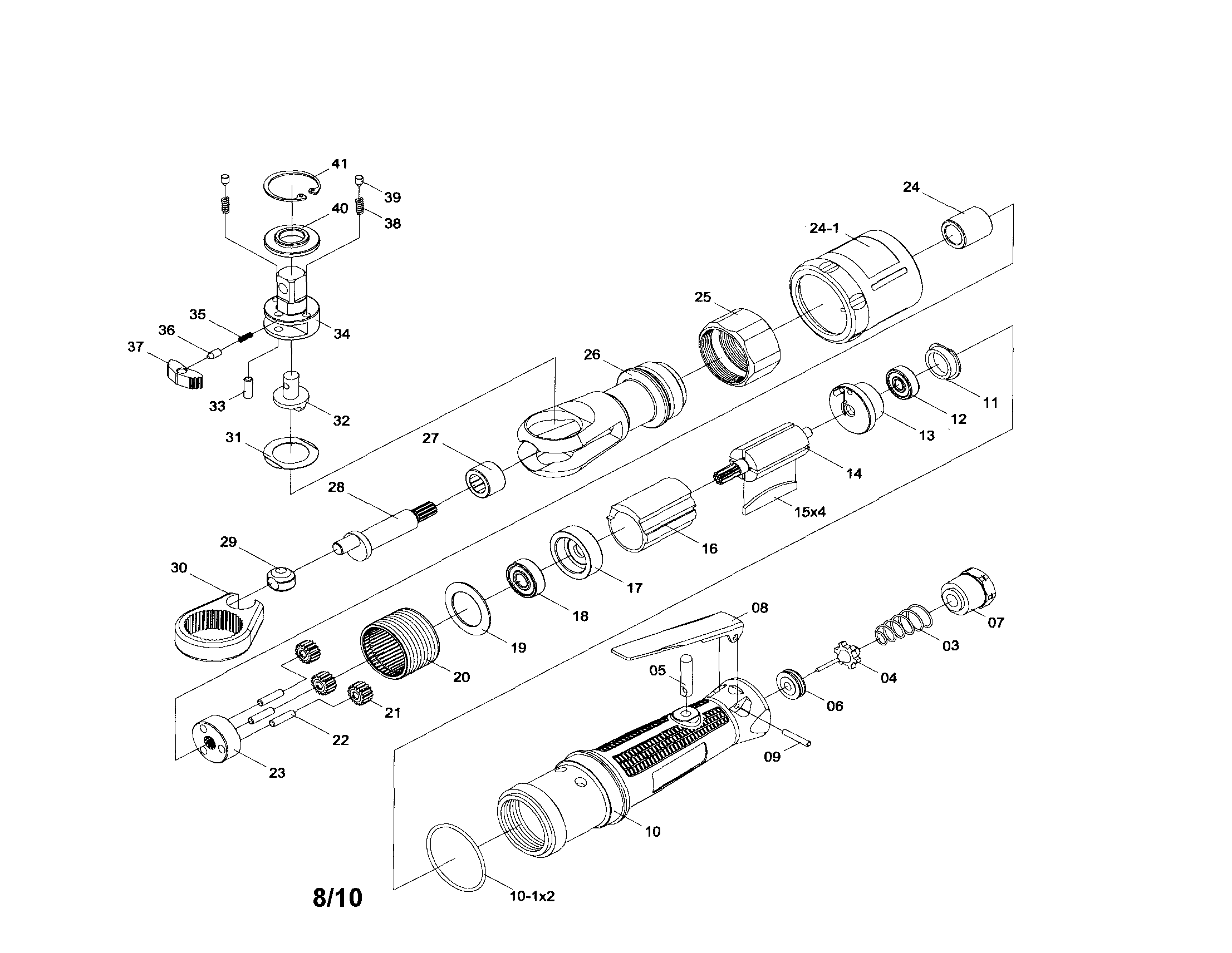 3/8" ratchet wrench