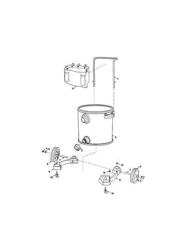 Drum/handle/wheels