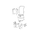 Craftsman 113179100 dust drum/handle/wheels diagram