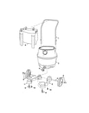 Dust drum/handle/wheels