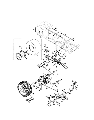 Drive/rear wheels