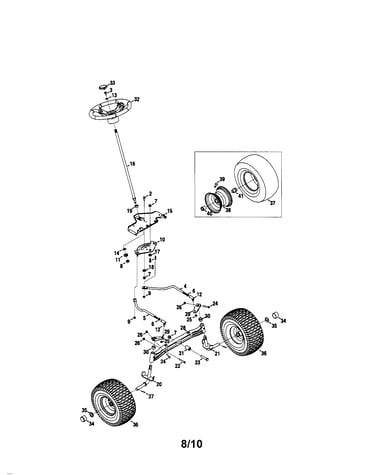 Steering/axle