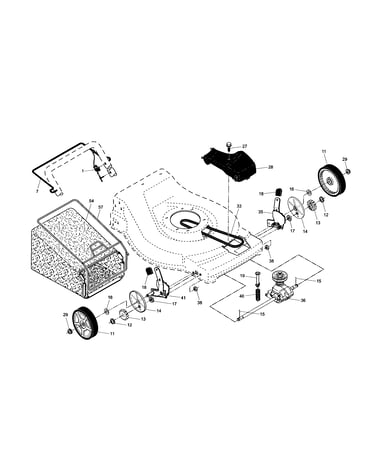 Drive control/gear case/wheels