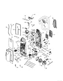 Dust compartment/motor