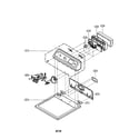 LG DLE0332W control panel/plate diagram