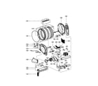 LG DLE5977BM drum/motor: electric type diagram