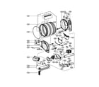 LG DLEX2901V drum/motor: electric type diagram