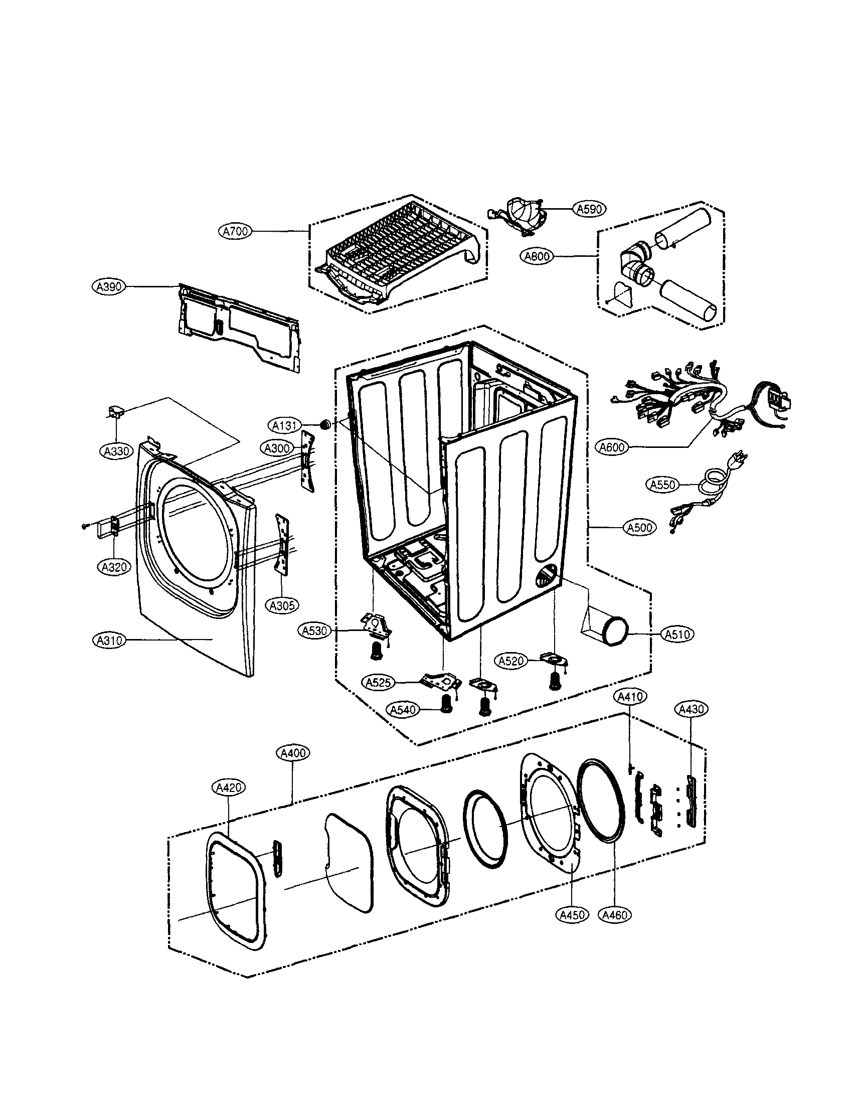 Cabinet/door: gas type